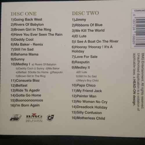 Boney M : Double Gold : 2 CD Set : CD