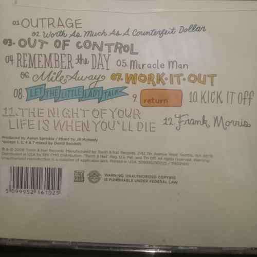Capital Lights : This is an Outrage : CD