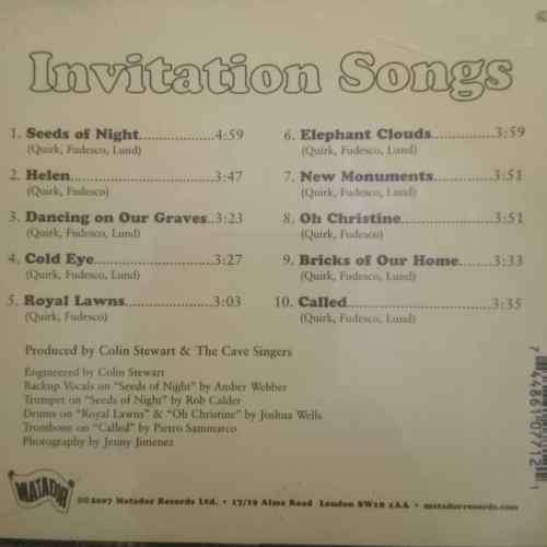 The Cave Singers : Invitation Songs : CD
