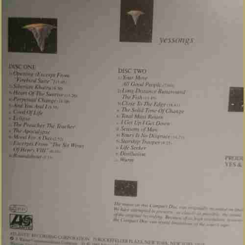 Yes : Yessongs : 2 Cd Set : CD