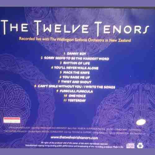 The Twelve Tenors : Wellington Sinfonia Orchestra in New Zealand : CD
