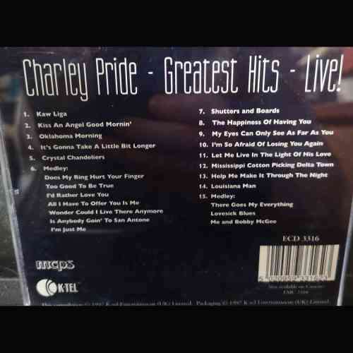 Charley Pride: Greatest Hits Live : CD