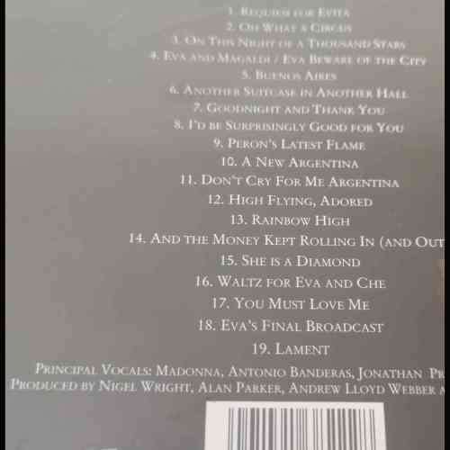 Evita : Music from the motion picture (CD FOR SALE)