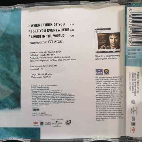 Chris de Burgh : When I think of you : CD Single : CD
