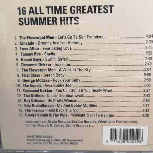 16 all time greatest Summer Hits : Various Artists : CD