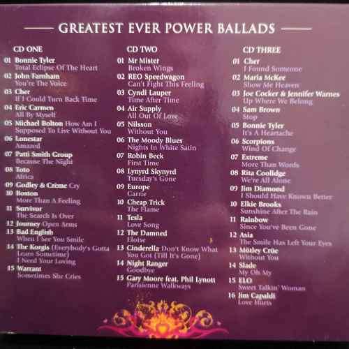 Power Ballads : Greatest Ever : The Definitive Collection : 3 CD Set : CD