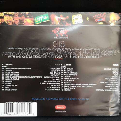 Nick Warren : Global Underground Amsterdam  : 2 CD Set : CD