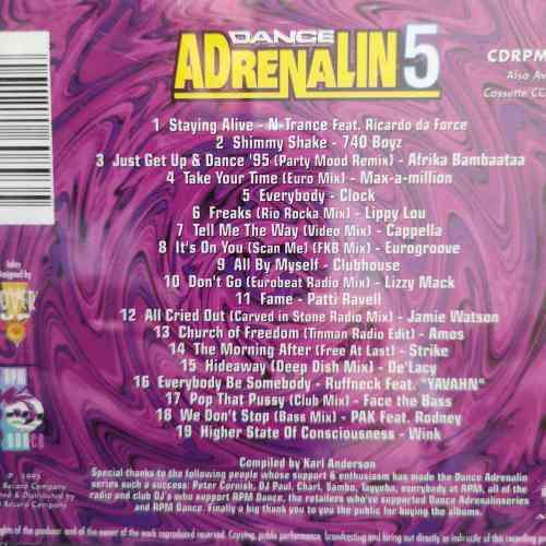 Dance adrenalin 5 : Various Artists : CD
