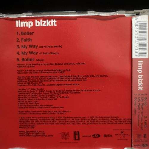 Limp Bizkit : Boiler : CD Single : CD
