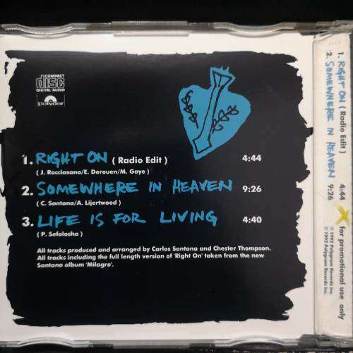 Santana : CD Single  (CD FOR SALE)