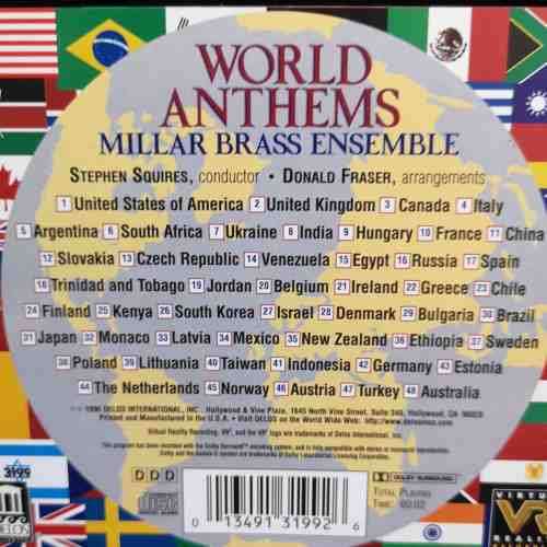World Anthems : Donald Fraser Millar Brass Ensemble : CD