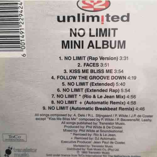 2 Unlimited : No Limit Mini Album Special Edition : CD