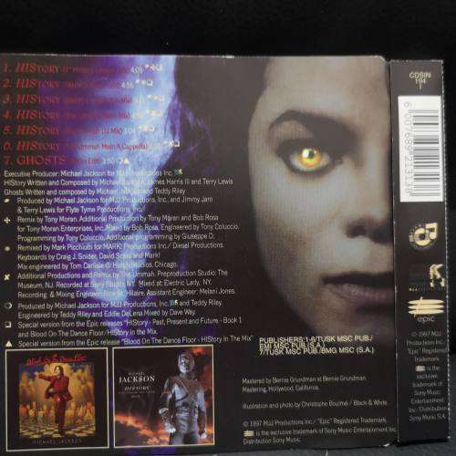 Michael Jackson : History / Ghosts : Cd Single :Made in SA (CD FOR SALE)