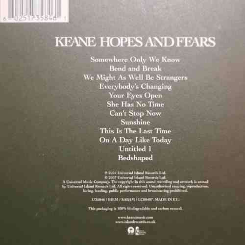 Keane : Hopes and Fears : CD
