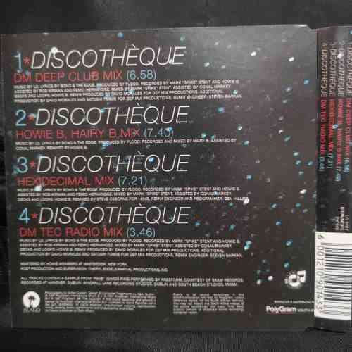 U2 : Discotheque : CD Single : CD