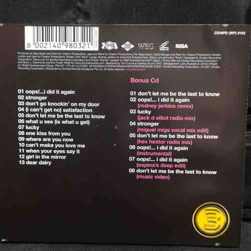 Britney Spears : Oops I did it again : Limited Edition : CD plus Bonus CD : CD