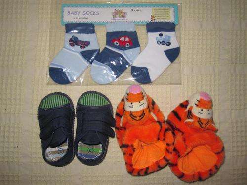 Baby Boy Shoes Size and Socks (Size 2 & 3)