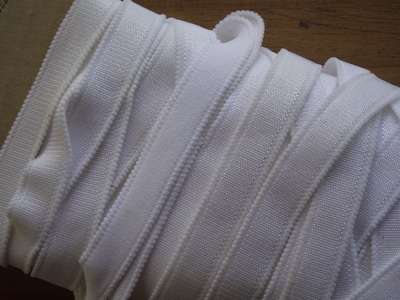 White Bra Elastic 14mm wide