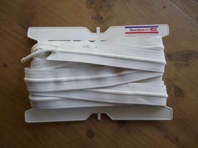 White Seralon Draw Cord Elastic