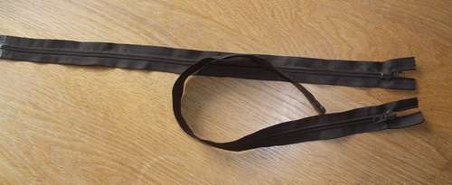 Lysta ZIP 52cm Open End (Chocolate Brown)