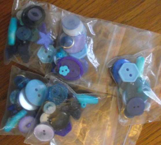 Blue Mixed Button Packs