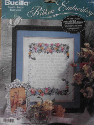 Bucilla - Ribbon Embroidery Kit "The Lords Prayer"