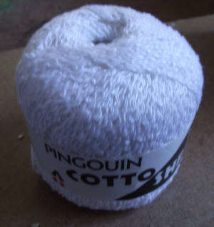 Pingouin Cotto Sheen Crochet Cotton 50g White