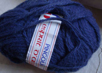 Wool 50g Airforce Blue Pingouin Esprit d'Angora