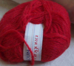 Wool 50g Red Pingouin Esprit d'Angora