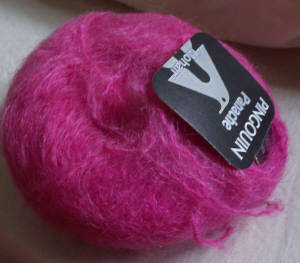 Wool 50g Cerise Pink Pingouin Panache Mohair