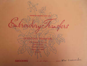 Deighton's Transfers for Smocking 14 in total