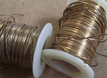 Craft Wire 21 Gauge OLD GOLD per meter