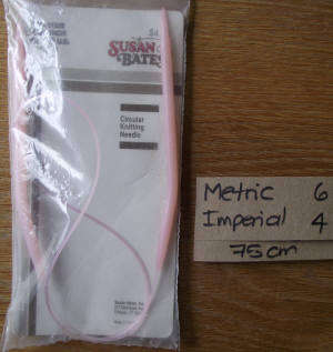 Circular Knitting Needles Size 6 mm (75cm) (Pink)