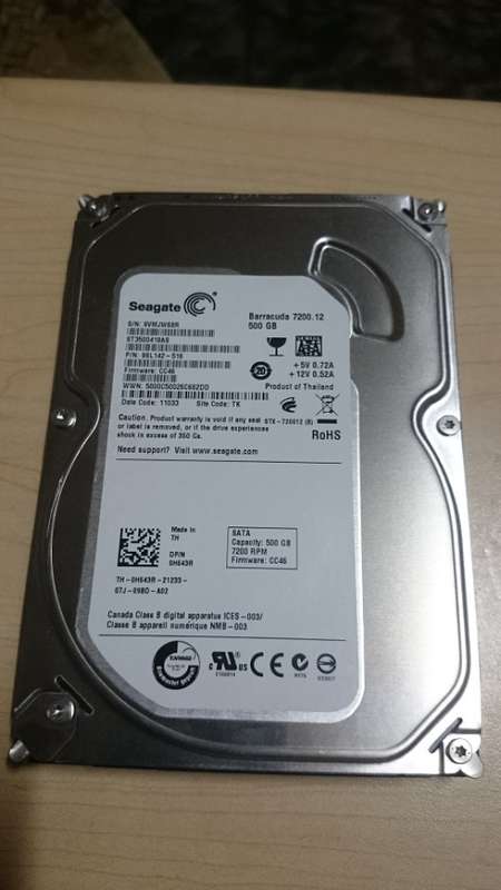 500GB Seagate SATA Desktop Hard Drive