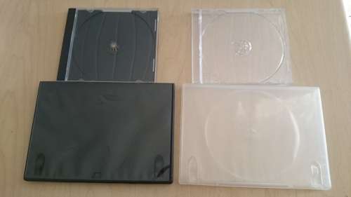 105 DVD Cases (new & secondhand) + 126 CD Cases (new & secondhand) 231 Cases Total