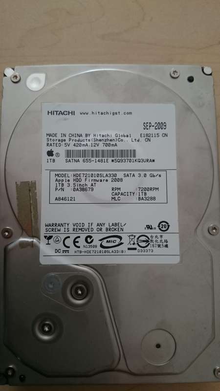 1TB Hitachi SATA Desktop Hard Drive 7200RPM