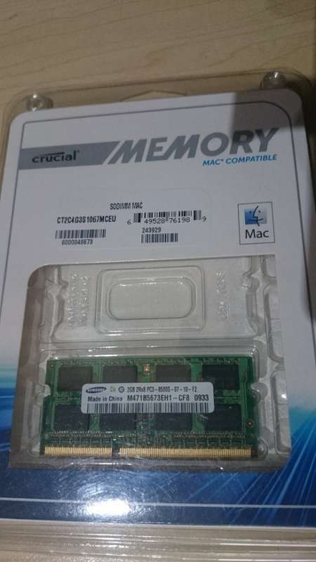 Samsung 2GB PC3-8500S MAC Ram (Also Compatible with Windows)
