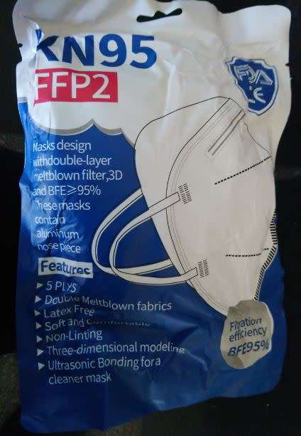N95 / FFP2 Mask FDA Certified 10 Per Pack