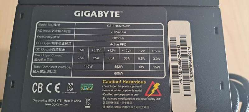 Motherboard Combo With GPU and Power Supply