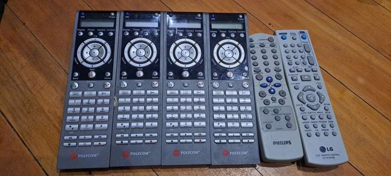 4 x Polycom HDX Remote Control