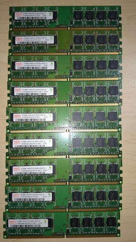 Hynix 512mb DDR2 pc2-5300u-555-12 Desktop Ram