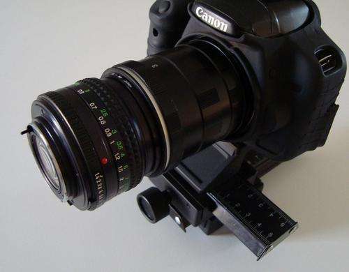 Canon mount - Macro setup - Minolta MD Rokkor - x 50mm f1.4 reverse lens +++++