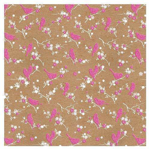 Bella - Pink Birdsong - 12"X12" single sheet