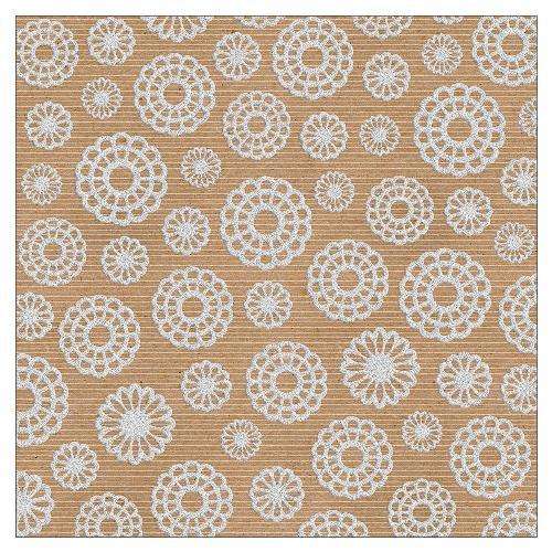 Bella - White Floret - 12"X12" single sheet