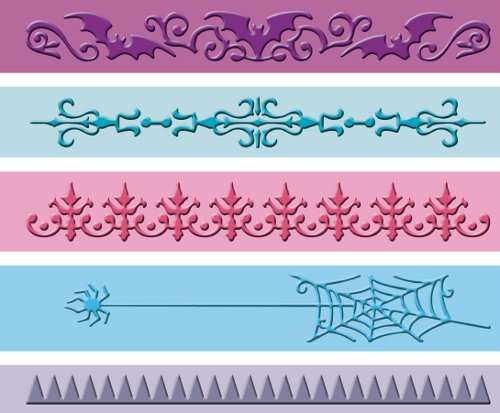 Cuttlebug Embossing Folder:  Halloween Borders