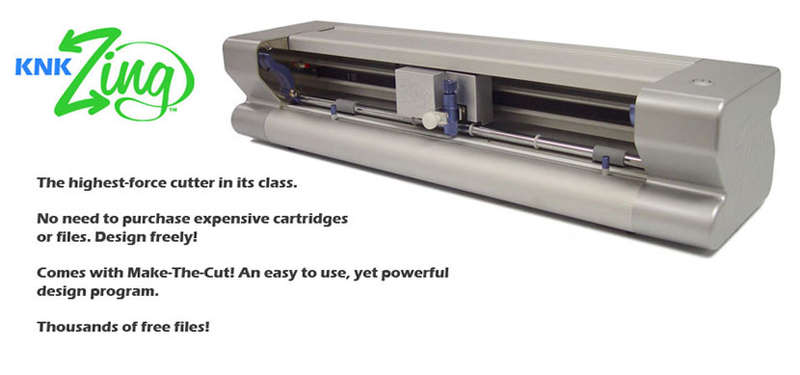 KNK Zing - electronic cutting machine (cuts paper, cardstock, vinyl, engrave, emboss, draw)