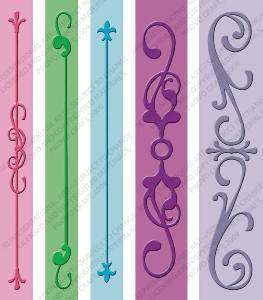 Cuttlebug A2 Embossing Folder -  Borders - Iron Works