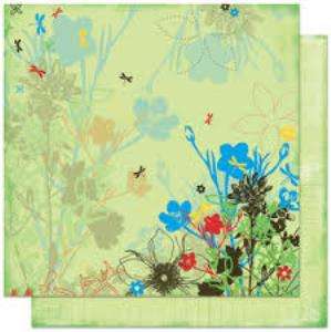 Basic Grey - Calypso Bloom - 12"X12" single sheet