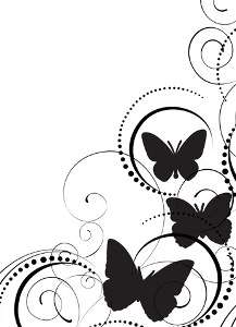 Darice embossing folder - Butterflies In Corner
