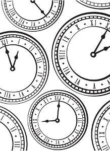 Darice Embossing Folder -  Clocks
